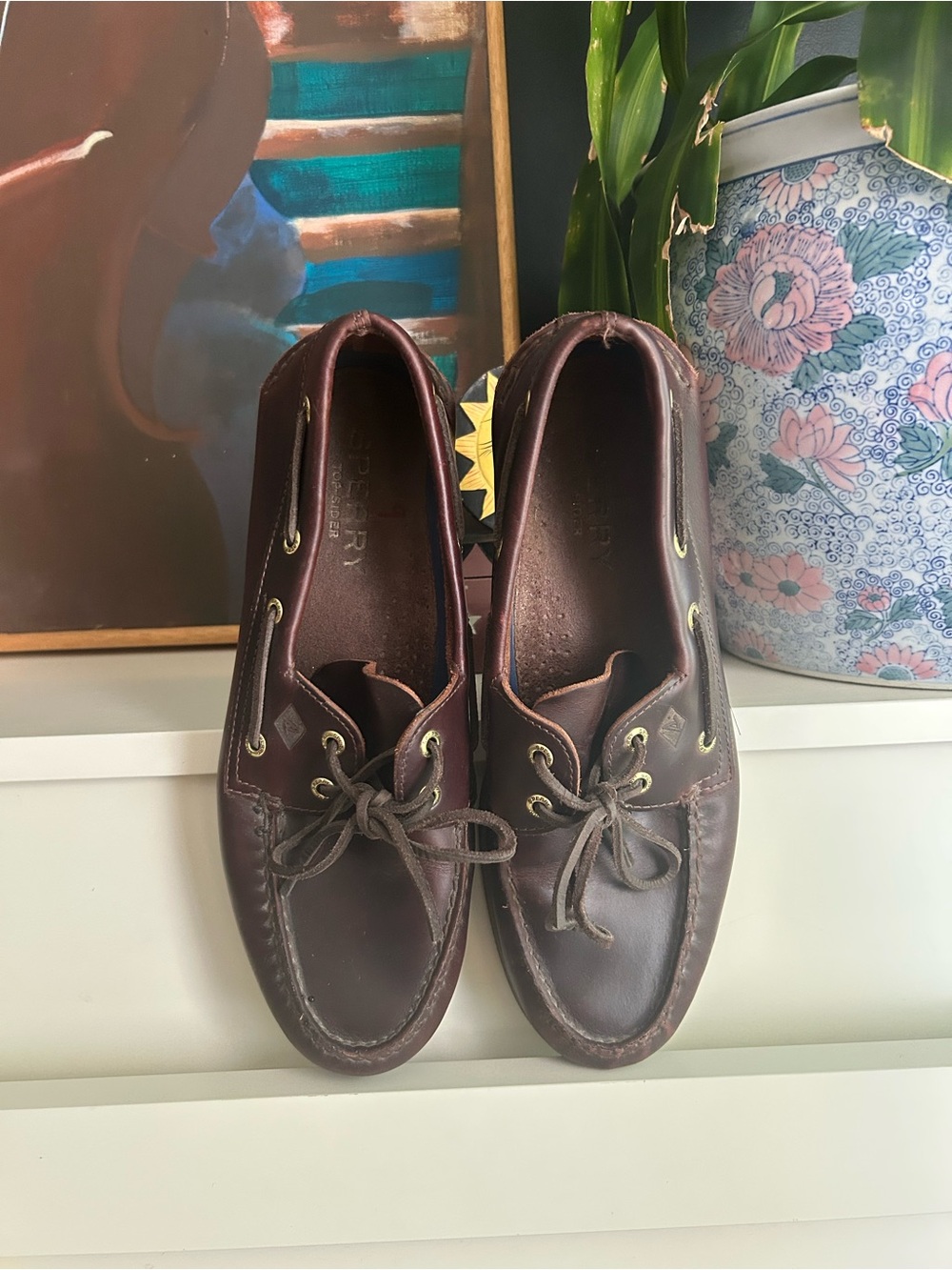 Sperry Top-Sider Brown Leather Boat Shoes Classic Preppy Loafers Men’s